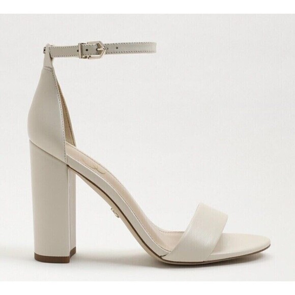 SAM EDELMAN Yaro Ankle Strap Sandal Size 10 Ivory NWT Wedding Formal Heel - Picture 10 of 14